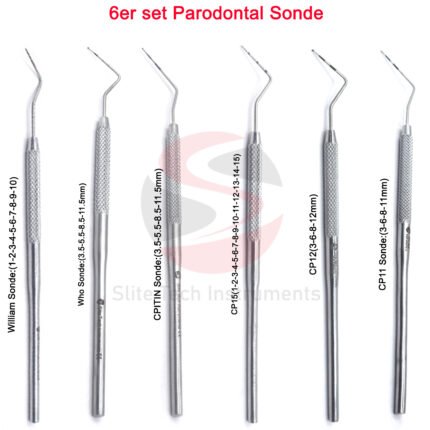 Parodontal Messsonde Taschentiefenmessung Zahnsonde Dental Diagnostik Sonde Neu