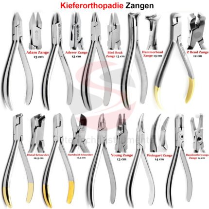 KFO Zangen Drahtbiegezange Ligatur Drahtchneider Kieferorthopädie Zahntechnik