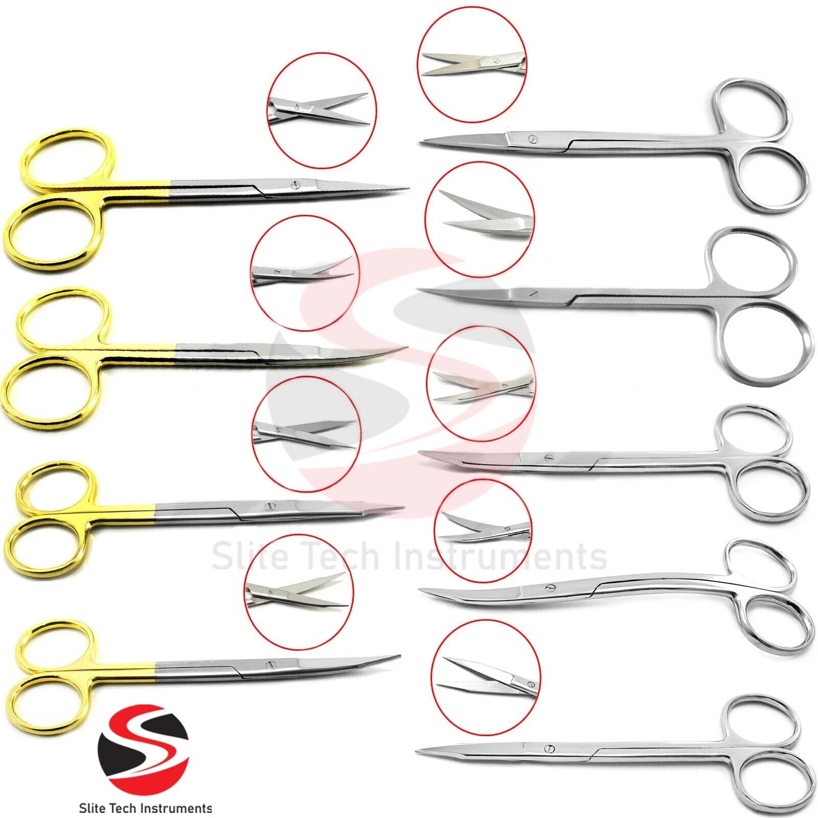 "Irisschere Chirurgische Schere – Präparierschere Fadenschere OP Goldman Fox"