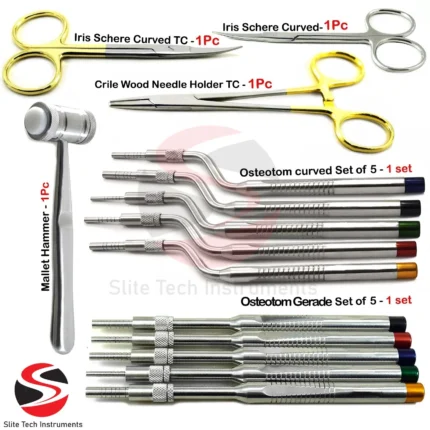 Chirurgische Instrumente Osteotomie Iris Schere Nadelhalter Pilz Heber Hammer CE