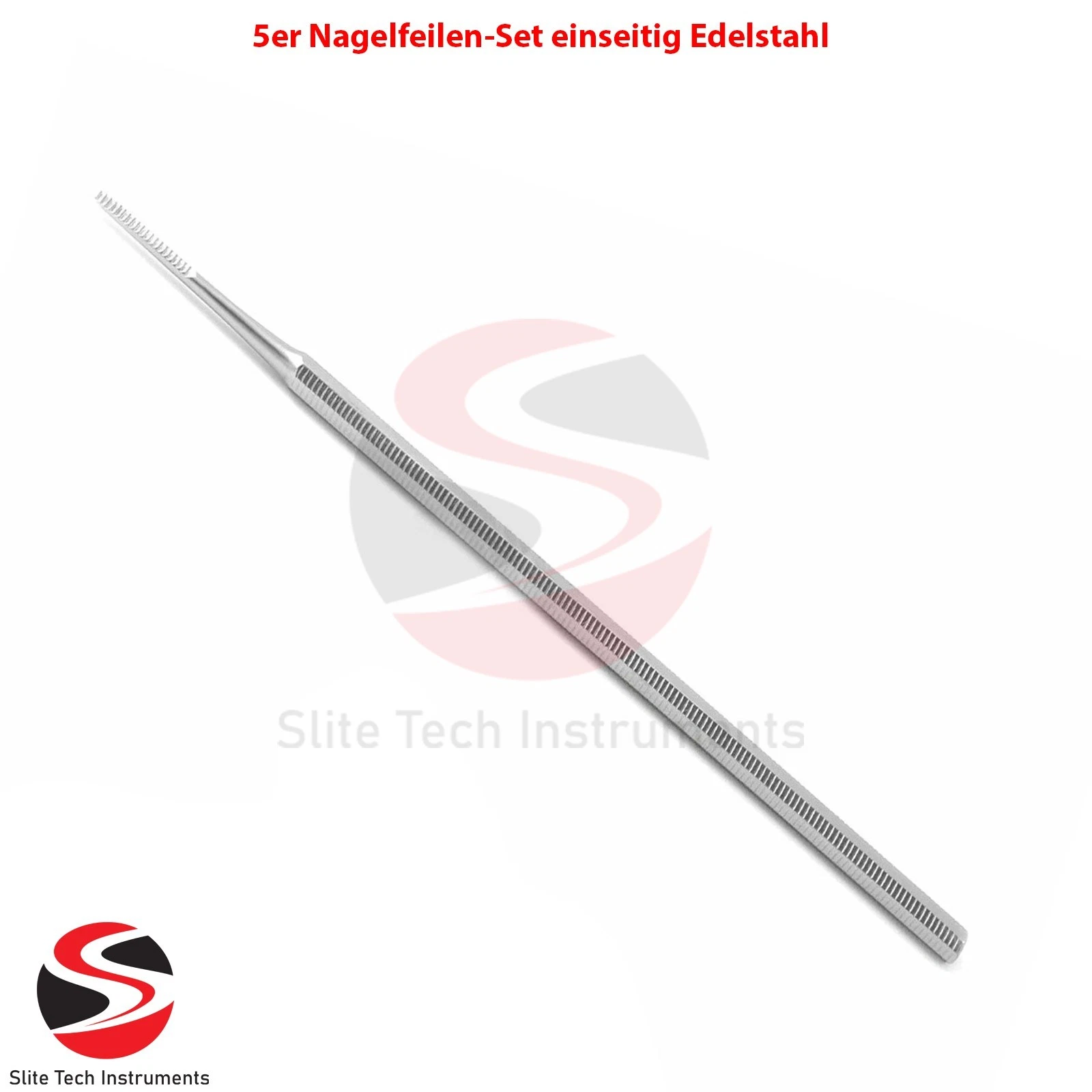 Nagelfeilen-Set einseitig Edelstahl-Nagelfeilen Maniküre und Pediküre Set - Image 2