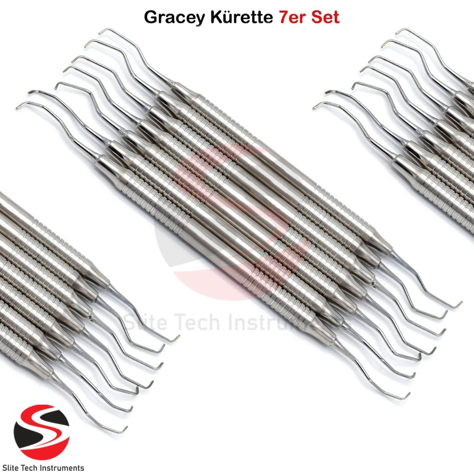 Zahnmedizin Instrumente Zahnreinigung Sonde Zahnsonde Zahnsteinkratzer Dental - Image 4