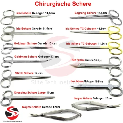 Medizinische Chirurgische Schere Präparierschere OP Fadenschere Dental Schere