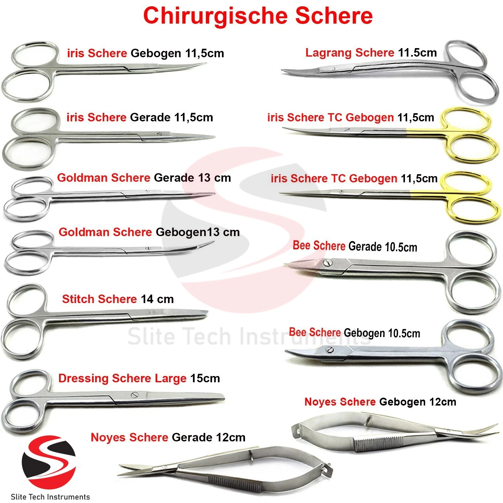 Medizinische Chirurgische Schere Präparierschere OP Fadenschere Dental Schere