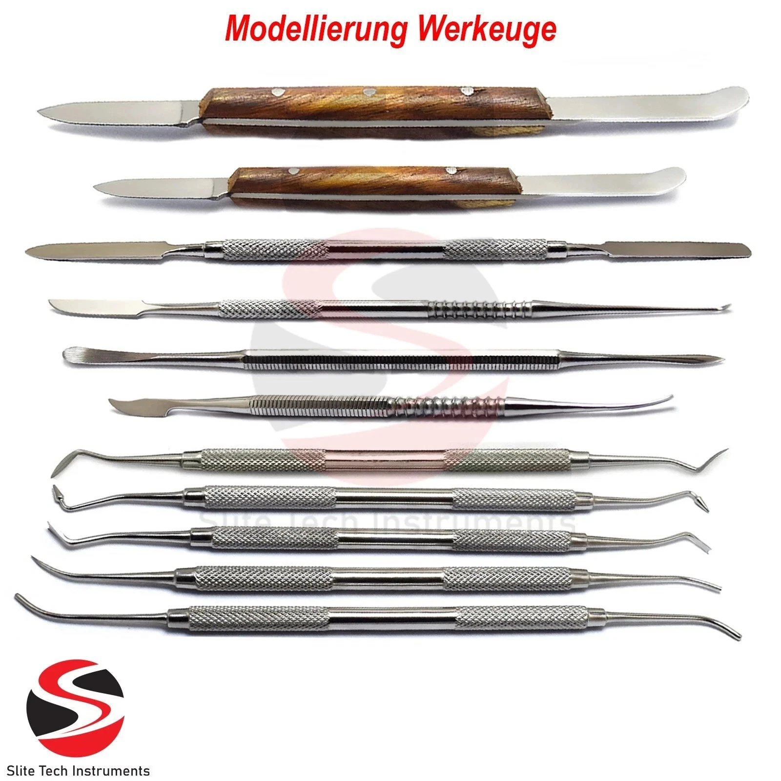 Zahntechnik Aufwachsinstrumente Modellierung Schnitzer Zementspatel Messer Labor