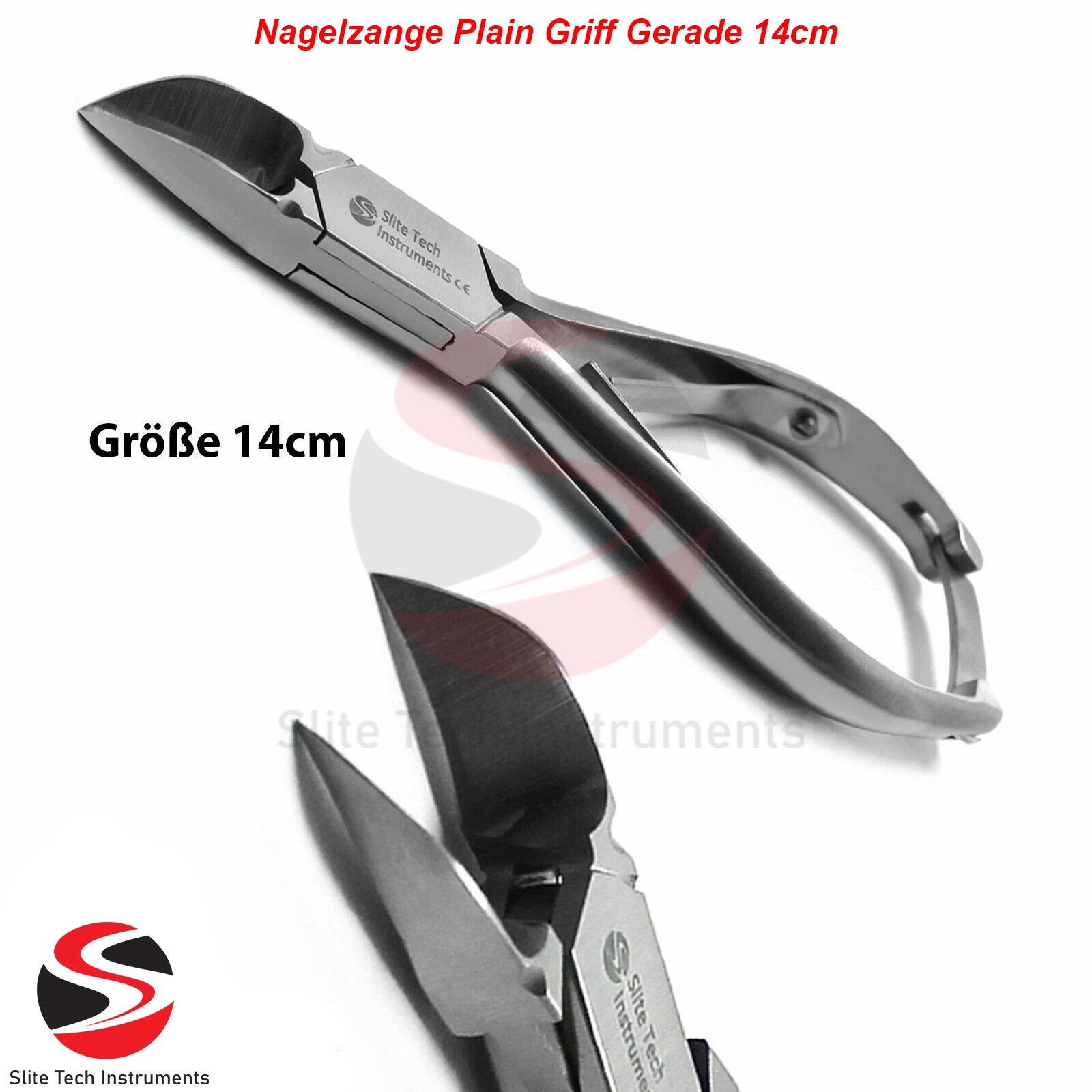 "3x Nagelzange Edelstahl 14cm Gerade Profi Kopfschneider mit Doppelübersetzung Set" - Image 2