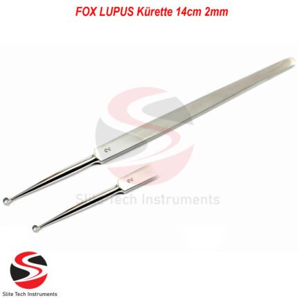 FOX LUPUS Kürette 14cm 2mm Haut Kürette Dermatologie Fußpflege