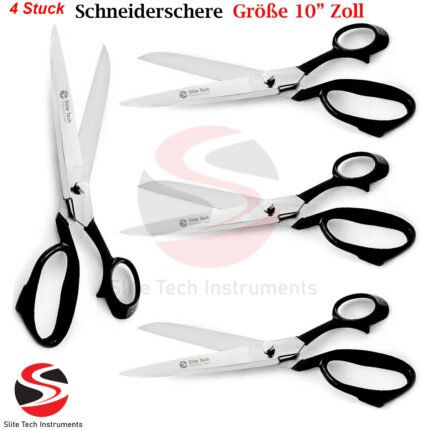 “4x Profi Stoffschere Schneiderschere Textilschere 10 Zoll 27 cm Rostfrei PREISHIT”