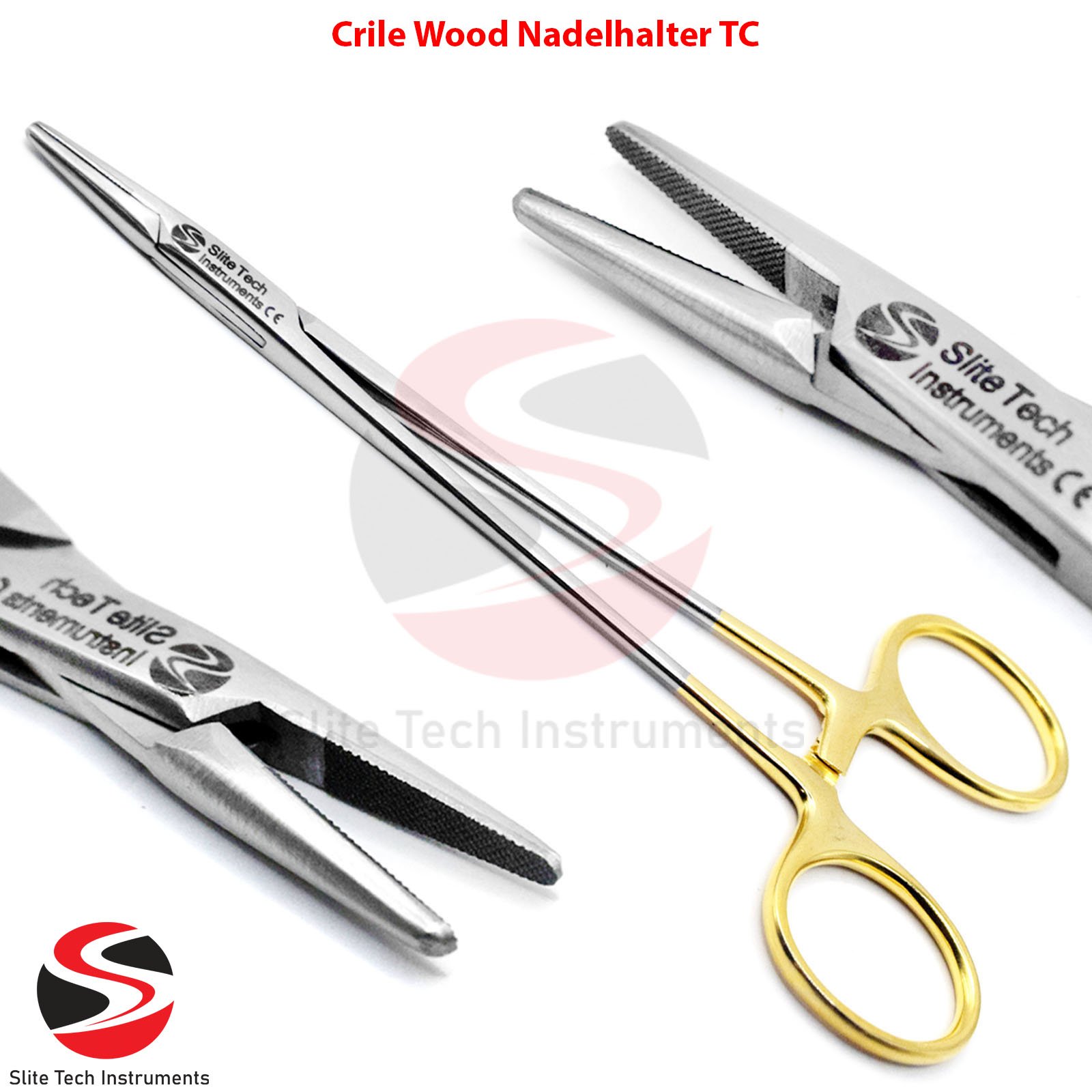 3er Chirurgischer Nadelhalter TC Set – Arterienklemme Hakenlöser OP Gefäßklemme - Image 2