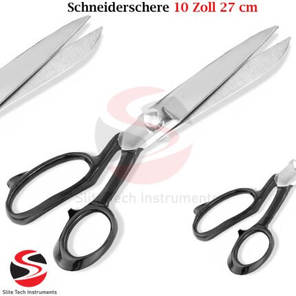 Profi Stoffschere 10 Zoll Schneiderschere Textilschere 27 cm Rostfrei TOP Angeb