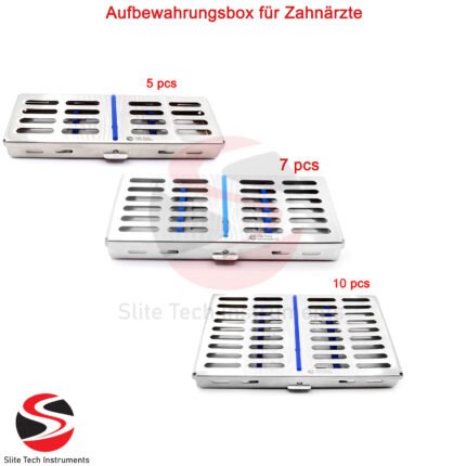 Dental-Aufbewahrungsbox Sterilisation Waschtablett Container Sterilbox Zange