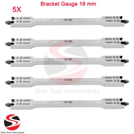 5x Bracket Gauge Messschieber Tasterzirkel Schieblehre Zahntechnik Gauge Dental