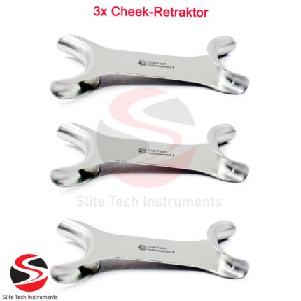 Zahnarzt Set 3x Cheek-Retraktor Set Chirurgie Instrumente Edelstahl