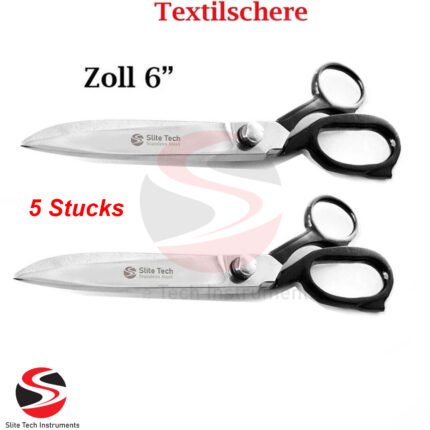 "5x Profi Stoffschere Schneiderschere Textilschere 6 Zoll 15 cm Rostfrei PREISHIT"
