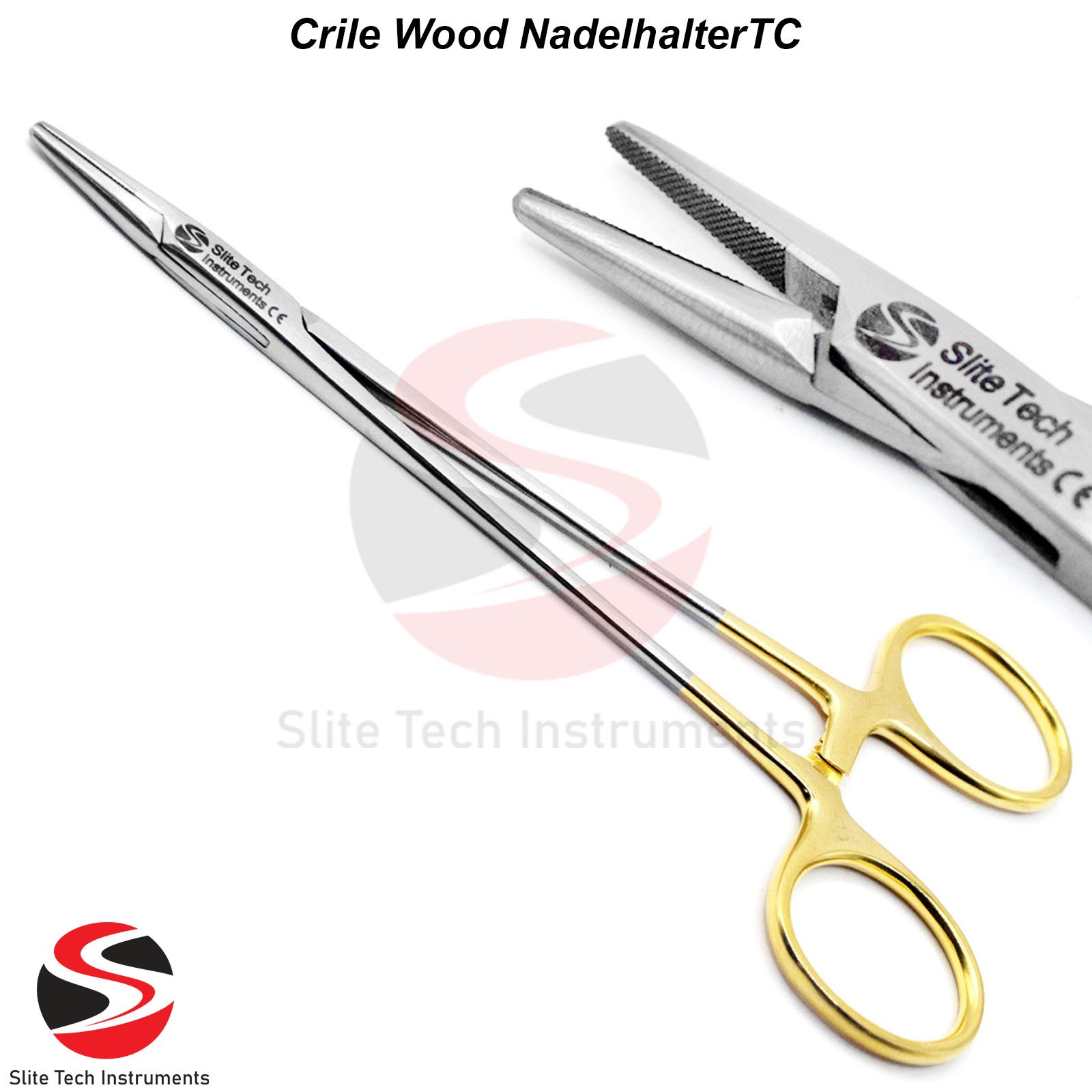 “5x Crile-Wood TC Nadelhalter Chirurgisch Naht Halter OP Instrumente Set” - Image 2