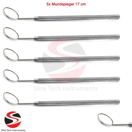 "5x Mundspiegel Zahnarzt Zahnspiegel Spiegelgriff Mundhygiene Zahnpflege"
