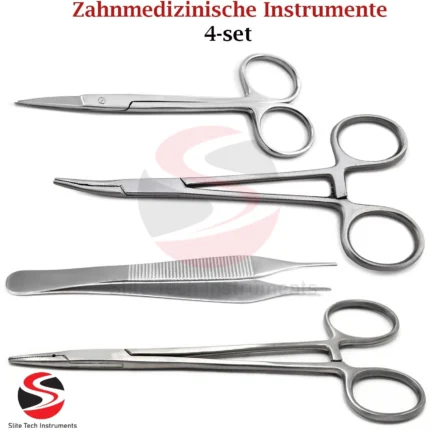 Zahnmedizinische Instrumente Nähset Schere Hämostat Zange Pinzette Werkzeuge