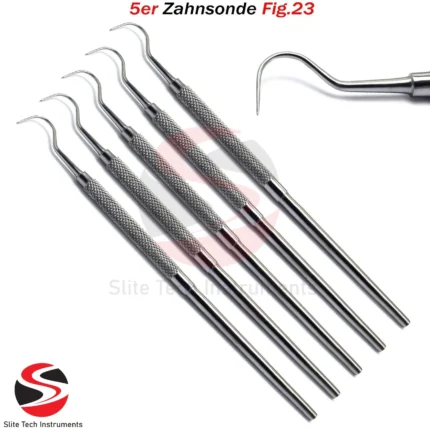 5er Dental Set Zahnsteinentferner Zahnsonde Zahnreinigung Diagnostik Zahnarzt